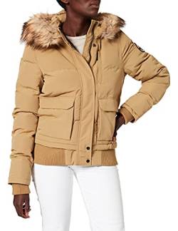 Superdry Womens Everest Bomber Jacket, Camel, XXS von Superdry