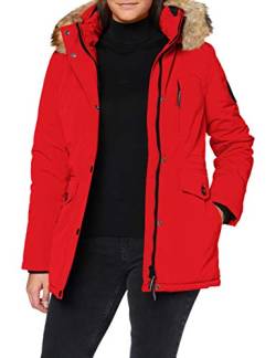 Superdry Womens Everest Parka Jacket, High Risk Red, 38 EU(Herstellergröße:8) von Superdry