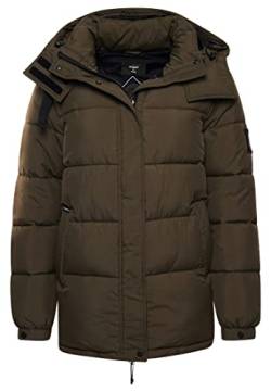 Superdry Womens Expedition Cocoon Parka Jacket, Dark Moss, Small von Superdry