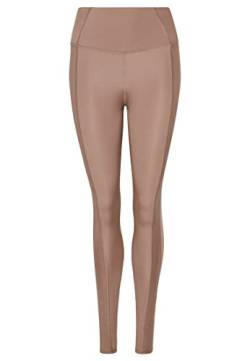 Superdry Womens Flex Rib Tight Leggings, Dark Taupe, Small von Superdry