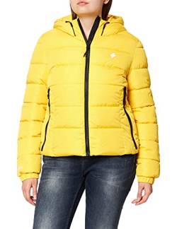 Superdry Womens Hooded Spirit Sports Puffer Jacket, Nautical Yellow, XS von Superdry