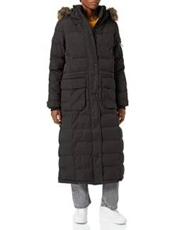 Superdry Womens MF Expedition Long LINE Parka, Black, S von Superdry