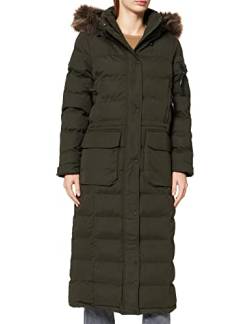 Superdry Womens MF Expedition Long LINE Parka, Surplus Goods Olive, L von Superdry