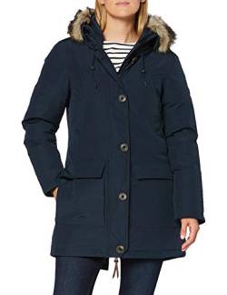 Superdry Womens Rookie DOWN Parka Fur Coat, Navy, XS (Herstellergröße:8) von Superdry