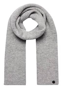 Superdry Womens Studios Luxe Knitted Scarf, Pale Grey Marl, One Size von Superdry