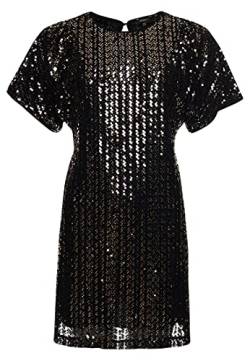 Superdry Womens T-Shirt Casual Dress, Black Sequin, X-Small von Superdry