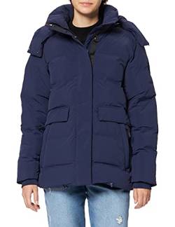 Superdry Womens Train Boxy Puffer Jacket, Rich Navy, Large von Superdry