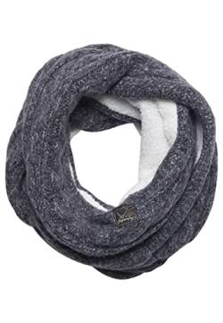 Superdry Womens Tweed Cable Snood Knitted Scarf, Navy, One Size von Superdry