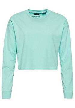 Superdry Womens Vintage Crop L/S TOP Hemd, Fresh Mint Marl, XS von Superdry