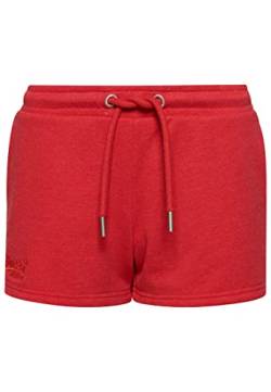 Superdry Womens Vintage Logo EMB Jersey Shorts, Papaya Red Marl, XS von Superdry