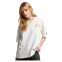 Superdry Womens Vintage VL Narrative Tee T-Shirt, Ecru, M von Superdry