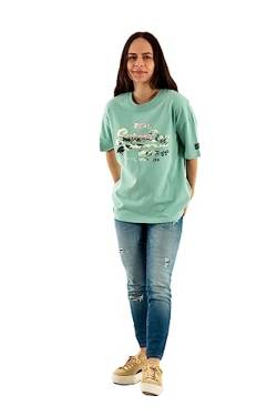 Superdry Womens Vintage VL Narrative Tee T-Shirt, Fresh Mint, M von Superdry