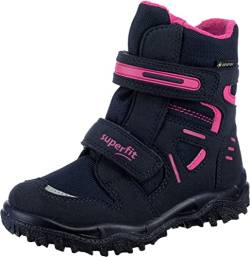 Superfit Mädchen Husky warm gefütterte Gore-Tex Schneestiefel, BLAU/ROSA 8020, 25 von Superfit