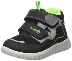 Superfit SPORT7 Mini Sneaker, SCHWARZ/GRÜN 0000, 34 EU von Superfit