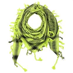 Superfreak Palituch - Totenköpfe mit Säbel grün-grellgrün - schwarz - 100x100 cm - Pali Palästinenser Arafat Tuch - 100% Baumwolle von Superfreak