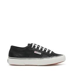 SUPERGA Unisex 2490 Vegan Kunstleder Oxford-Schuh, Black White Elfenbein, 43 EU von Superga