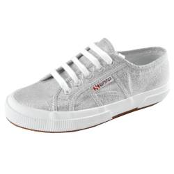 Sneaker 'Glitzer' silber, Gr. 37 von Superga