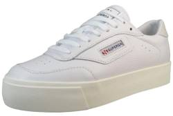 Superga Damen Low Sneaker 3854 Court Platfrom S4123TW Weiß, Groesse:37 EU von Superga