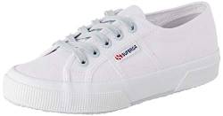 Superga Unisex 2750 COTCONTRASTU Gymnastikschuhe, Weiß (White/Blue Lt Crystal A0a), 36 EU von Superga