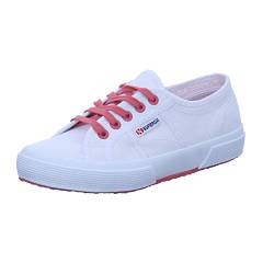 Superga Unisex 2750 COTCONTRASTU Gymnastikschuhe, Weiß (White/Pink Extase A0e), 44.5 EU von Superga