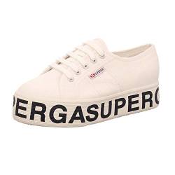 Superga Unisex 2790 COTW Outsole Lettering Sneaker, Weiß, 42 EU von Superga