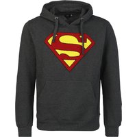 Superman - DC Comics Kapuzenpullover - Logo - S bis XXL - für Männer - Größe L - schwarz  - Lizenzierter Fanartikel von Superman