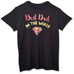 Superman Herren Mesupmsts101 T-Shirt, Schwarz, XL von Superman