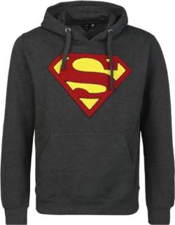 Superman Logo Männer Kapuzenpullover schwarz L von Superman