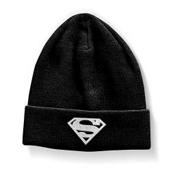 Superman Officially Licensed Merchandise Shield Beanie (Black) von Superman