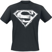 Superman T-Shirt - Smudge Logo - XXL bis 5XL - für Männer - Größe XXL - schwarz  - EMP exklusives Merchandise! von Superman