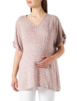 Supermom Damen Blouse Short Sleeve AOP Flowers Bluse, Elderberry-P889, S von Supermom