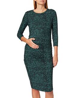 Supermom Damen Dress 3/4 Slv Aop V-print Kleid, Sea Pine - P433, 40 EU von Supermom