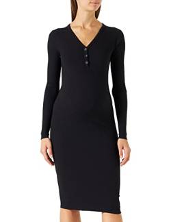 Supermom Damen Dress Clarkson Nursing Long Sleeve Kleid, Black-P090, XL von Supermom