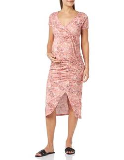 Supermom Damen Dress Foley Nursing Short Sleeve All Over Print Kleid, Mock Orange - N068, 34 EU von Supermom