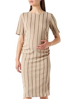 Supermom Damen Dress Short Sleeve Stripe Kleid, Oxford Tan-P875, XXL von Supermom