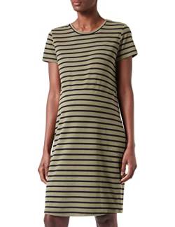 Supermom Damen Dress Ss Striped Olive Kleid, Mehrfarbig (Burnt P513), 42 (Herstellergröße: XL) von Supermom