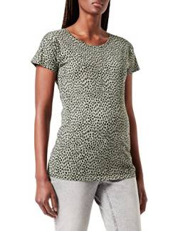 Supermom Damen Tee Short Sleeve Allover Print Minimal Leopard T-Shirt, Sea Spray-P917, XL von Supermom