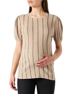 Supermom Damen Tee Short Sleeve Stripe T-Shirt, Oxford Tan-P875, S von Supermom