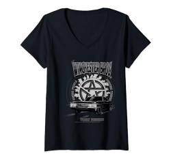 Damen Supernatural Winchester Bros T-Shirt mit V-Ausschnitt von Supernatural