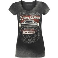 Supernatural T-Shirt - Driver Picks The Music - M bis XXL - für Damen - Größe M - grau  - EMP exklusives Merchandise! von Supernatural