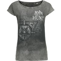 Supernatural T-Shirt - Join The Hunt - S bis XXL - für Damen - Größe S - grau  - Lizenzierter Fanartikel von Supernatural