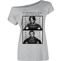 Supernatural T-Shirt - Prison - S bis XXL - für Damen - Größe XL - grau  - Lizenzierter Fanartikel von Supernatural