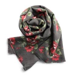 Superora Damen Schals Weiche Warm Stola Herbst Winter Gedruckt Langer Schal Scarf Florales Gedrucktes Muster 190cm*65cm von Superora