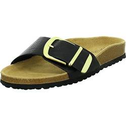 Supersoft Damen Schuhe Pantoletten Sandalen 274-266 Lederfußbett in 3 Farben (Black, Numeric_39) von Supersoft