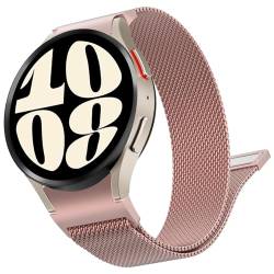 Supore Armband für Galaxy Watch 6 40mm 44mm, Metal Edelstahl Milanese Band für Galaxy Watch 6 Classic 47mm 43mm/Galaxy Watch 5/4 40mm 44mm/Watch 5 Pro 45mm Frauen Herren von Supore