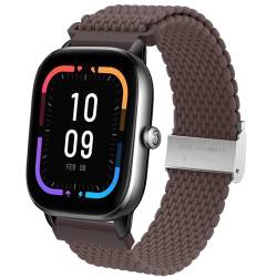 Supore Kompatibel mit Amazfit GTS 4 Mini/GTS 4 Armband, Mode Nylon Woven Armband für Amazfit GTS 3/GTS 2/GTS 3 Mini/GTS 2 Mini/Galaxy Watch 6/5/4 44mm 40mm von Supore