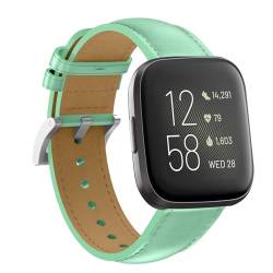Supore Kompatibel mit Fitbit Versa 2/Fitbit Versa Armband, Weiches Leder Uhrenarmband für Fitbit Versa 2/Versa/Lite/Versa SE Herren Damen von Supore