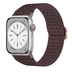 Supore Nylon Armband für Apple Watch 38mm 40mm 41mm 42mm 44mm 45mm 49mm, Atmungsaktives Leichtes Elastisches Nylonband für iWatch Series 8/7/6/5/4/3/2/1/SE von Supore