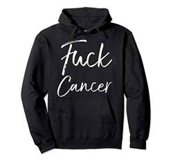 Funk Cancer Accessories Funk Cancer Gifts Funny Fuck Cancer Pullover Hoodie von Support Cancer Awareness Shirts Design Studio