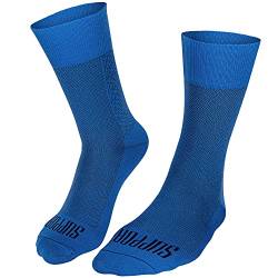 SUPPORT Superleichte Fahrradsocken für Herren, atmungsaktive Technologie, rutschfeste Faser, Unisex, Zubehör für Radfahrer, Wandern, Klettern, Radfahren, Reiten., Juicy Blue, 10-11 von Support